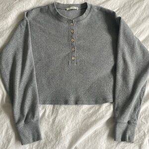 Wilfred grey long sleeve top in size XS